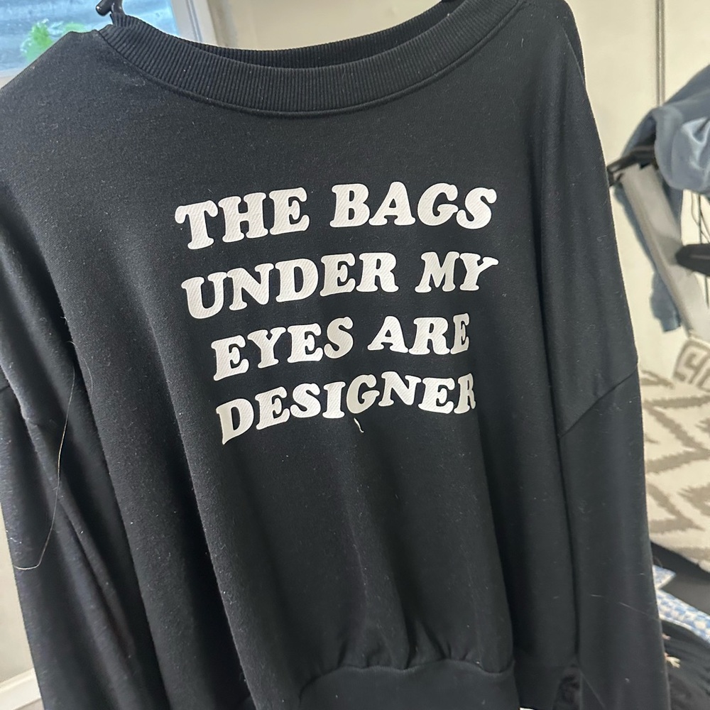 Nordstrom Black Graphic Sweatshirt